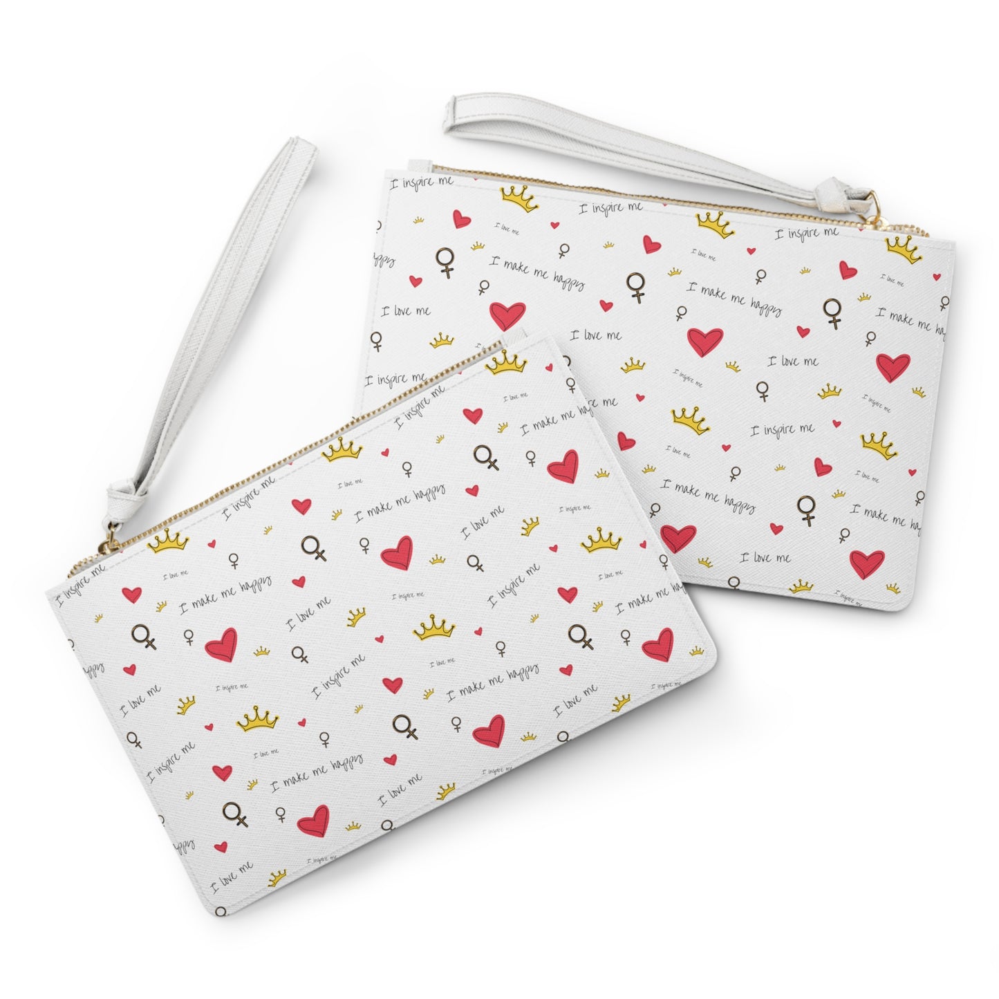 Self Love Leather Clutch Bag