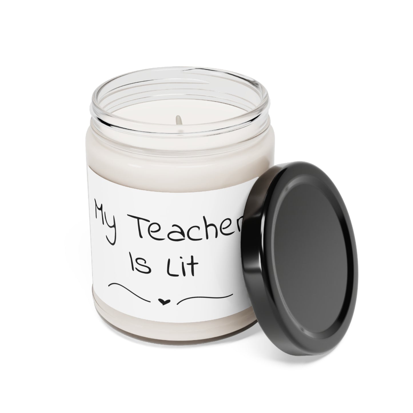 Funny Scented Soy Candle, 9oz - My Teacher Is Lit