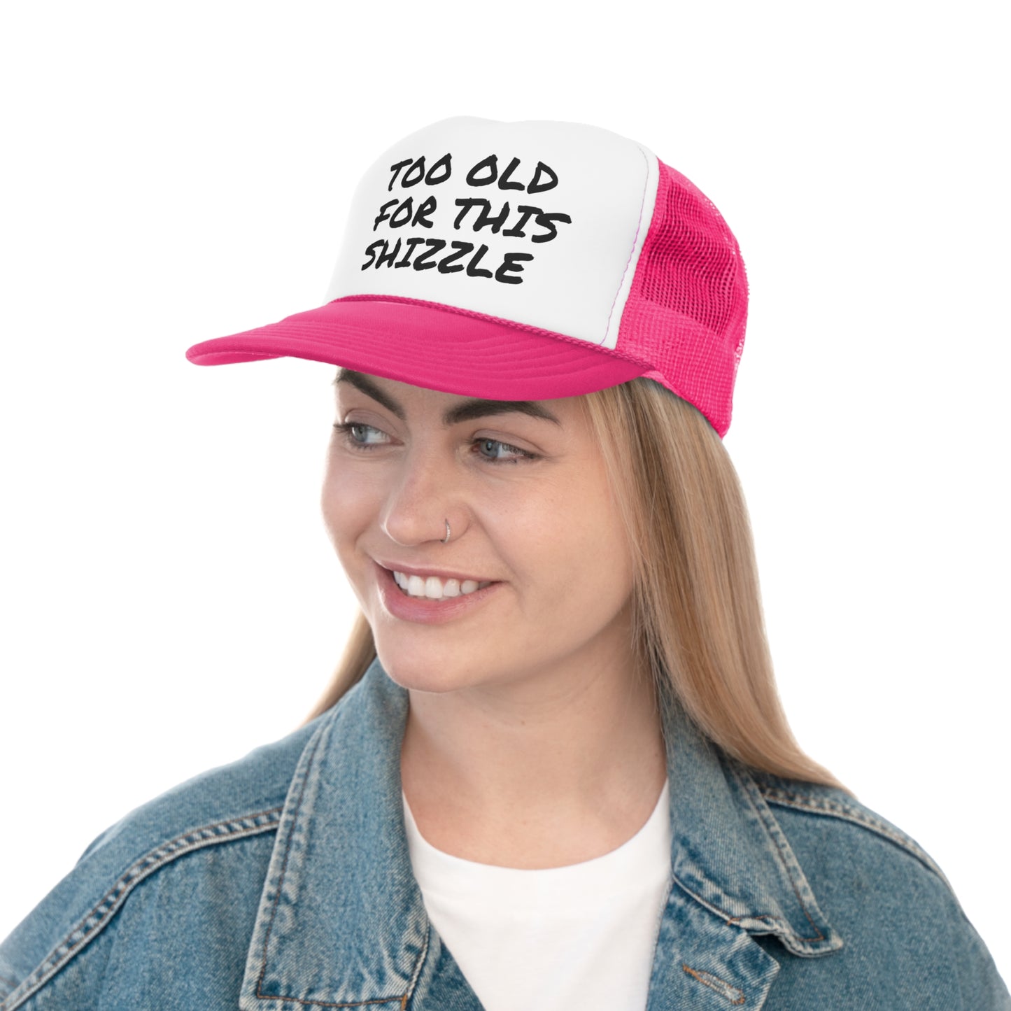 Funny Trucker Caps | Too Old For This Shit |