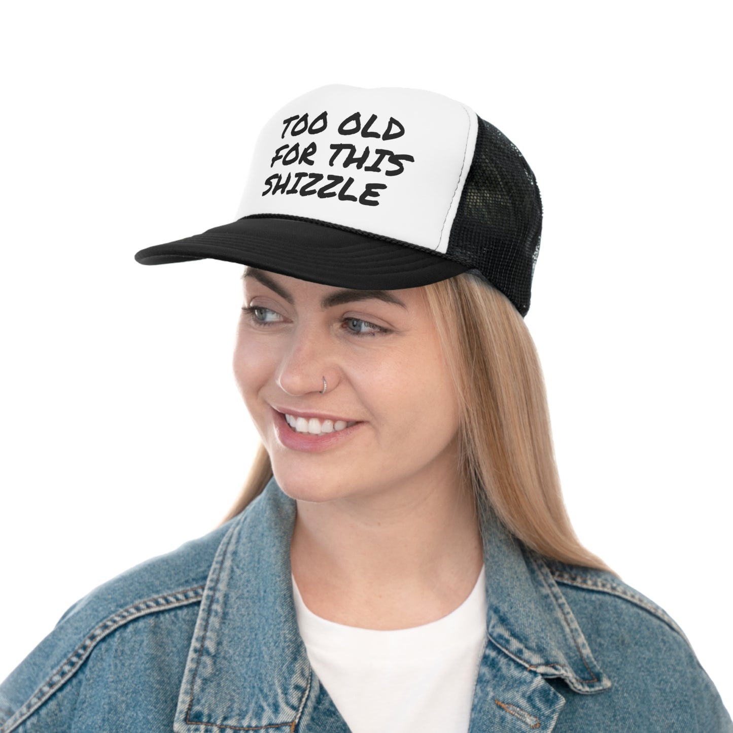 Funny Trucker Caps | Too Old For This Shit |