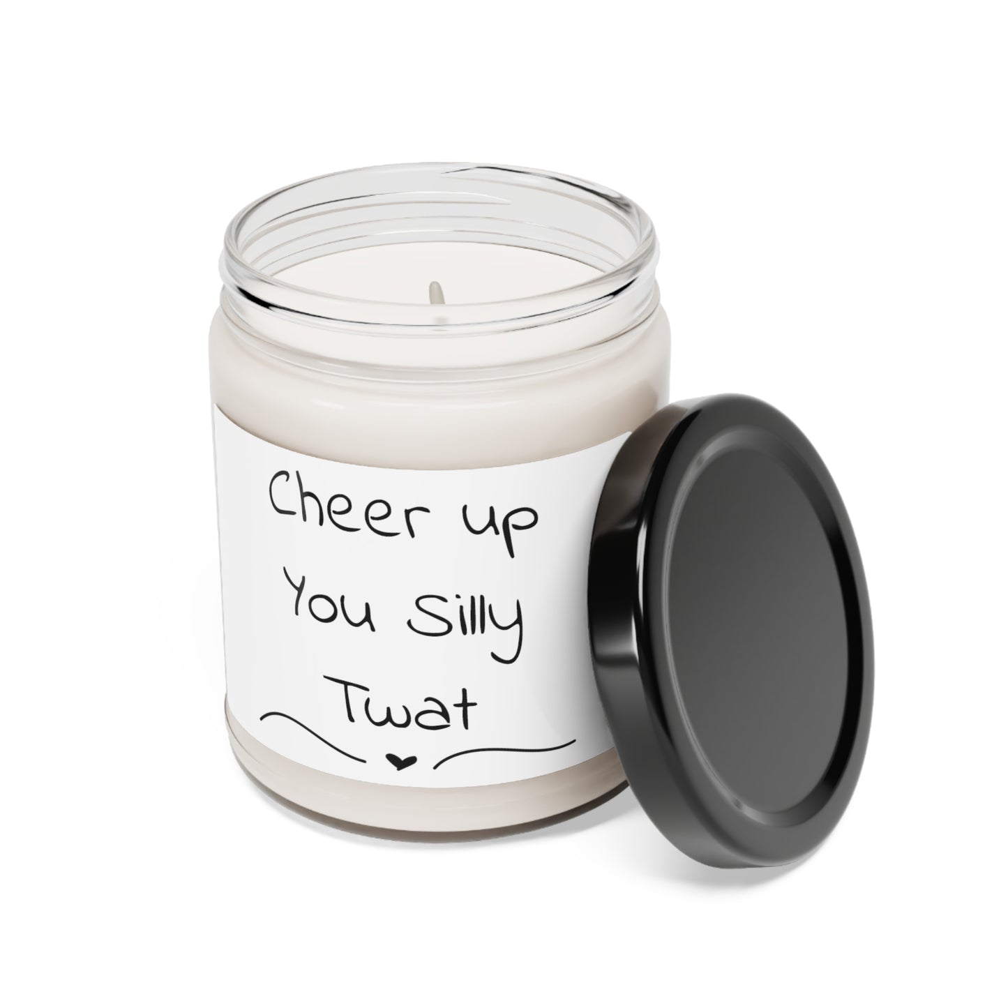 Funny Scented Soy Candle, 9oz - Cheer Up You Silly Twat
