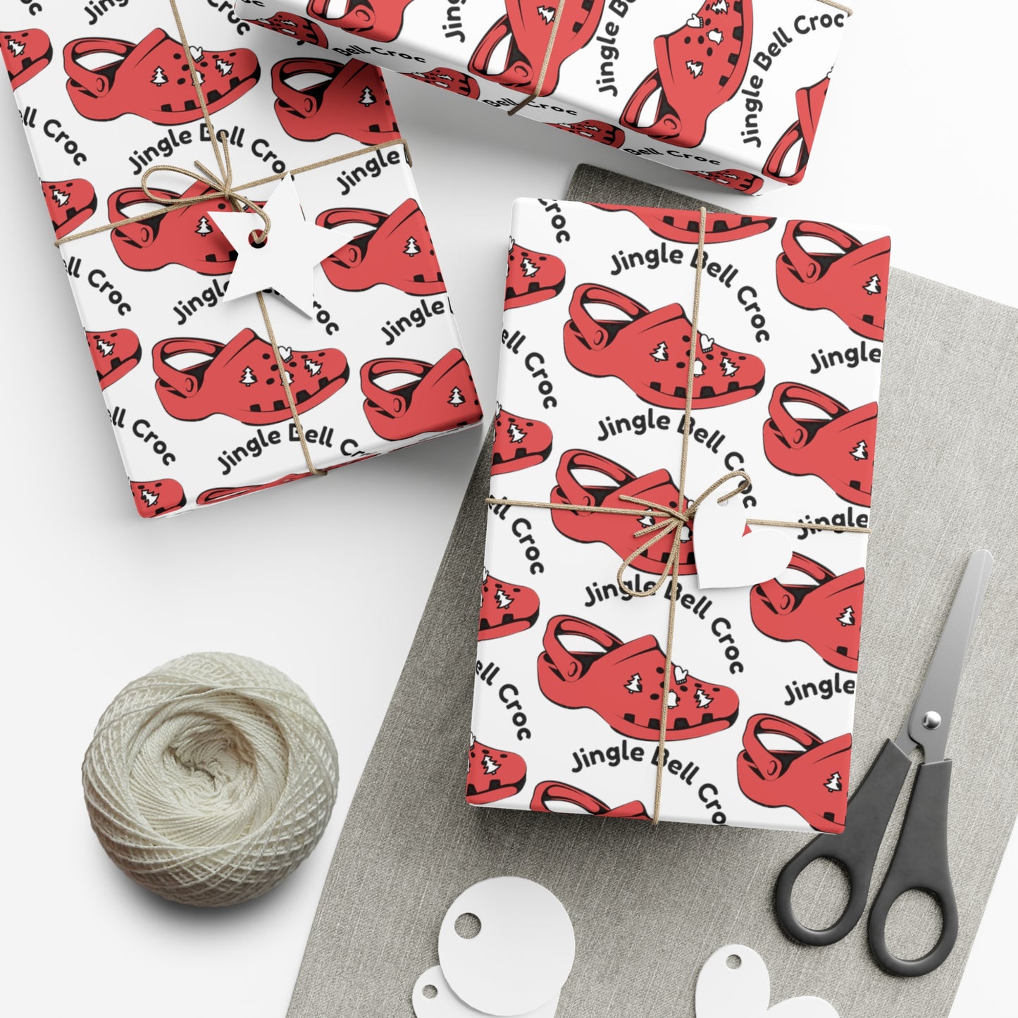 Funny Gift Wrap | Jingle Bell Croc |