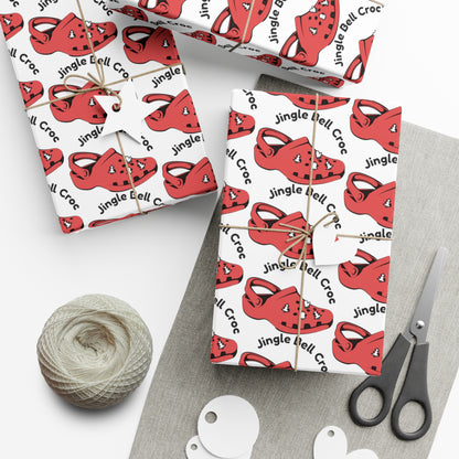Funny Gift Wrap | Jingle Bell Croc |