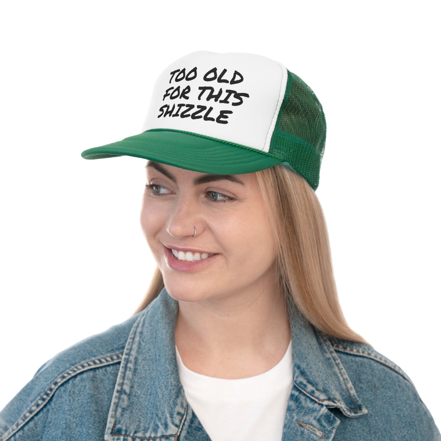 Funny Trucker Caps | Too Old For This Shit |
