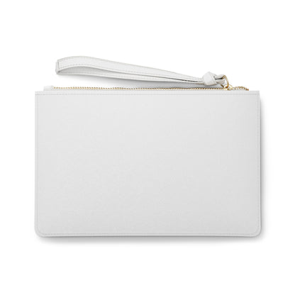 Paw Print Leather Clutch Bag