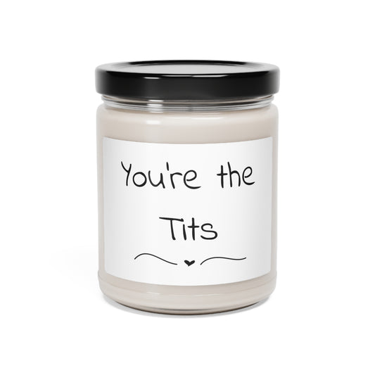 Scented Soy Candle, 9oz - You're The Tits