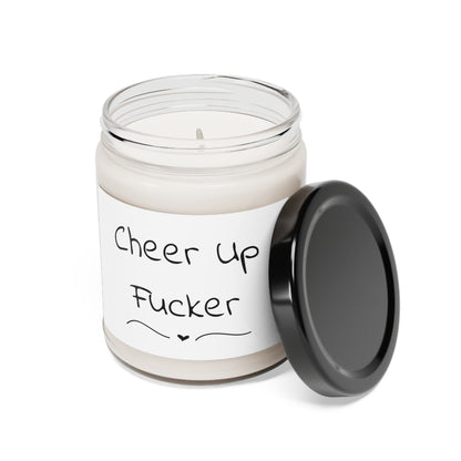 Funny Scented Soy Candle, 9oz - Cheer Up Fucker