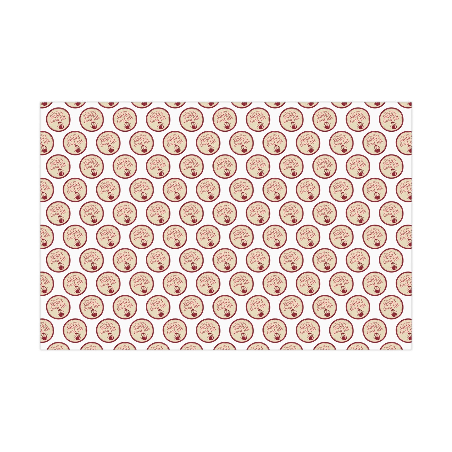 Funny Gift Wrap | Santa's Good List |