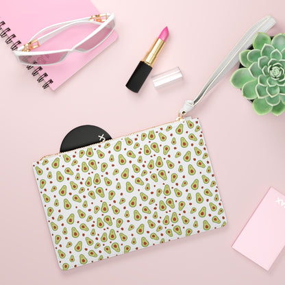 Avocado Leather Clutch Bag
