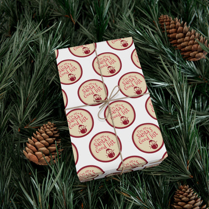 Funny Gift Wrap | Santa's Good List |