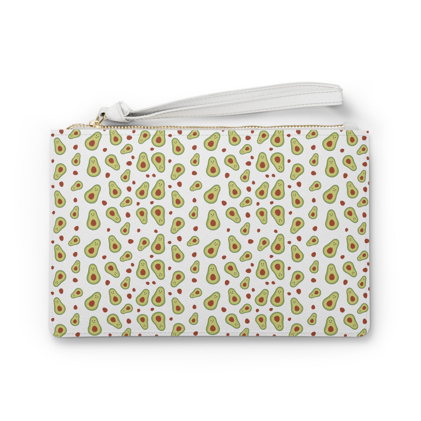 Avocado Leather Clutch Bag